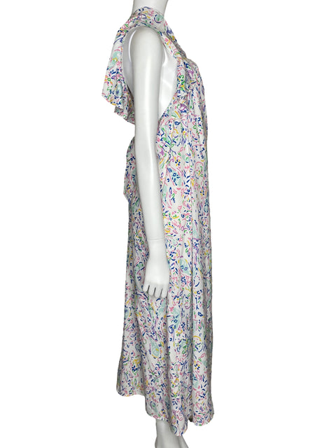 Vestido Vero Moda Print Vuelos Blanco-Talla 20