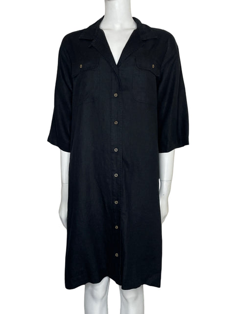 Vestido Lou & Grey Camisero Negro-Talla L