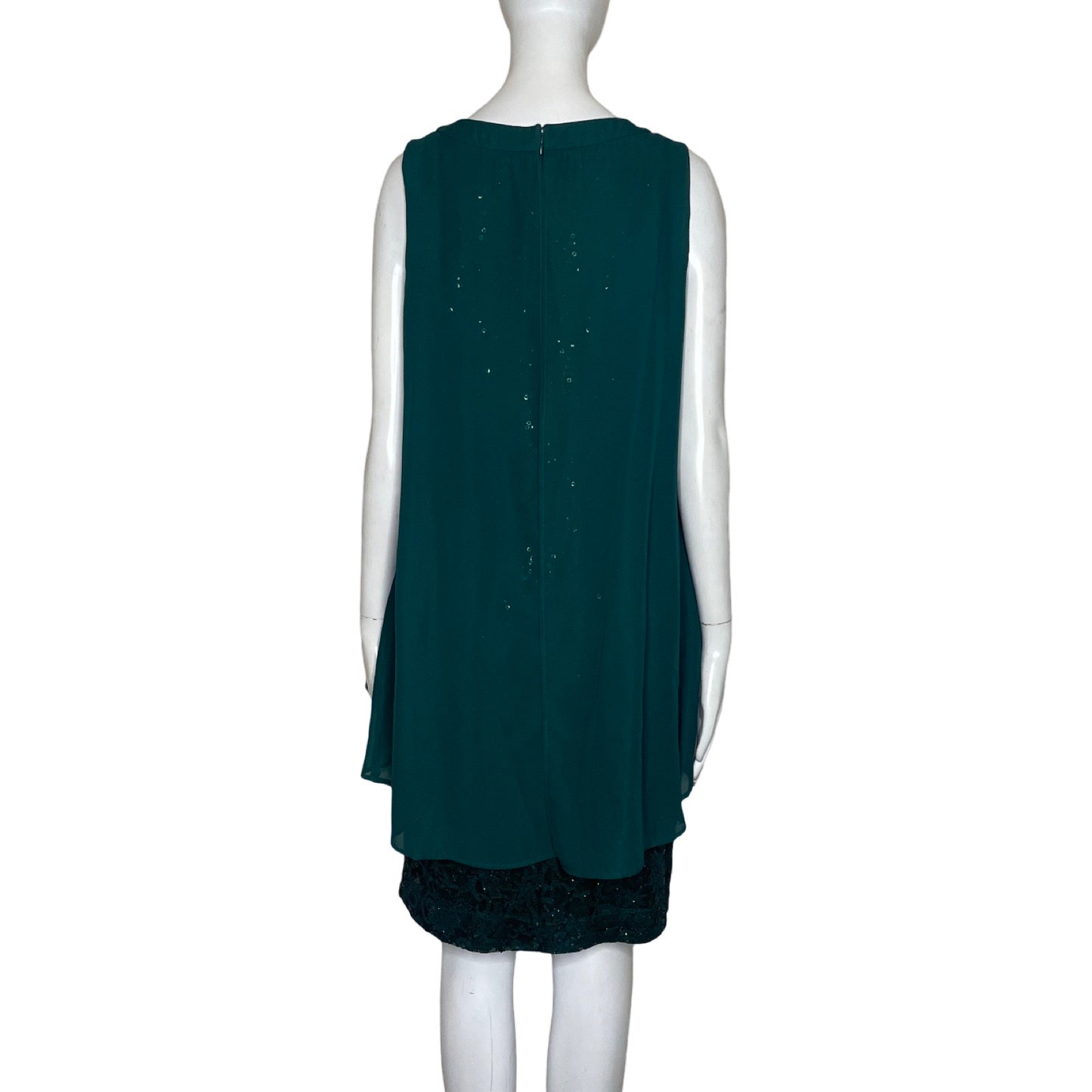 Vestido SD Collection Lentejuelas Verde-Talla 6