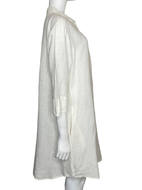 Vestido Antica Sartoria By Giacomo Cinque Camisero Blanco-Talla U