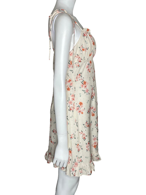 Vestido Tesoro TPS Mini Tirantes Beige-Talla L