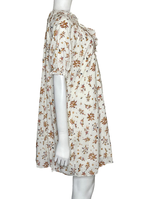 Vestido Madewell Mini Floral Blanco-Talla M