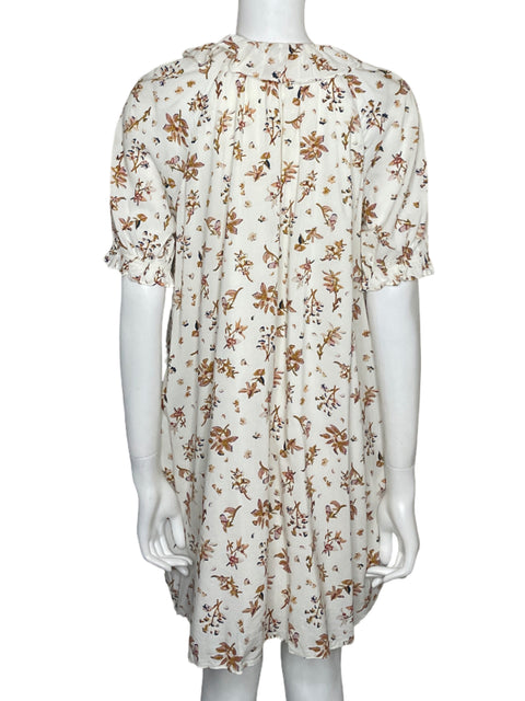 Vestido Madewell Mini Floral Blanco-Talla M