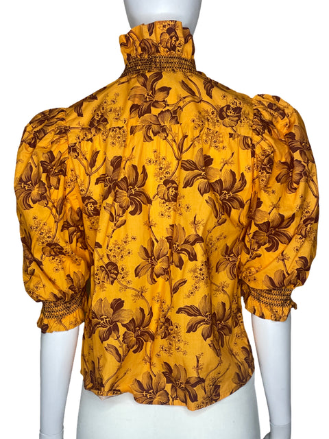 Blusa Love The Label Estampado Vuelo Amarillo-Talla S