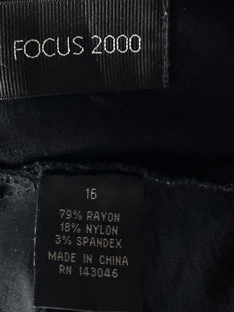 Pantalón Focus 2000 Stretch Negro-Talla 16
