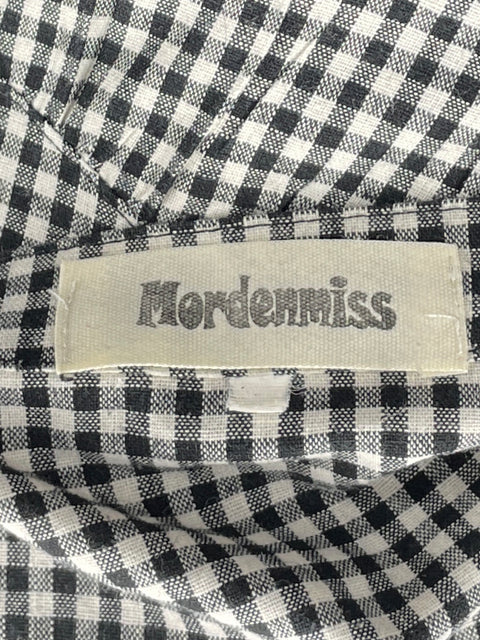 Camisa Mordenmiss Cuadros Blanco-Talla U