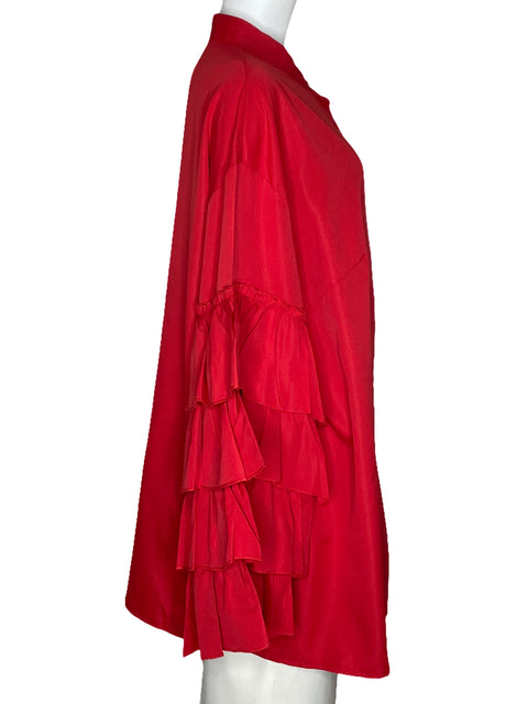 Camisa Tesoro TPS Manga Larga Vuelos Rojo-Talla 3XL