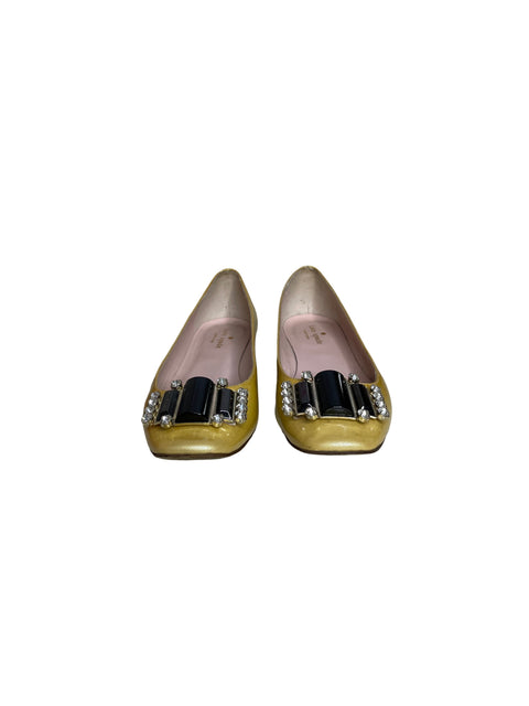 Calzado Kate Spade Jeweled Flats Amarillo-Talla 7 1/2