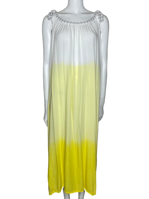 Vestido Just From Bali Degradado Amarillo-Talla U
