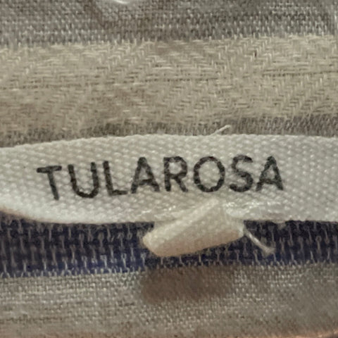 Falda Tularosa Vuelos Encaje Azul-Talla XS