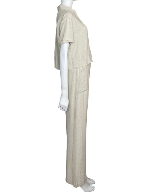 Set Naf Naf Camisa+Pant Beige-Talla S
