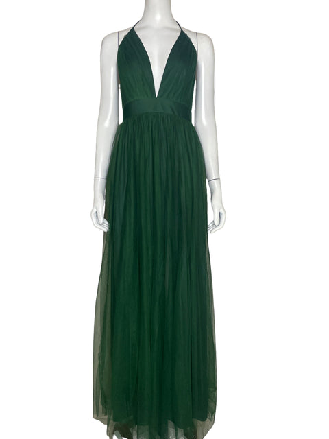 Vestido Amoris Halter Verde - Talla M