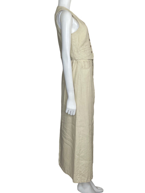 Set Miss Love Vest+Falda Beige-Talla S