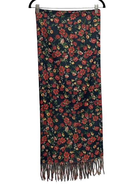 Bufanda Angela Floral Negro-Talla U