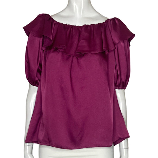 Blusa Tyche Vuelos Cuello Rojo-Talla L
