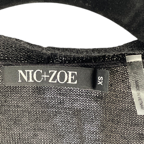 Blusa Nic+Zoe Cross Bodyy Negro-Talla XS