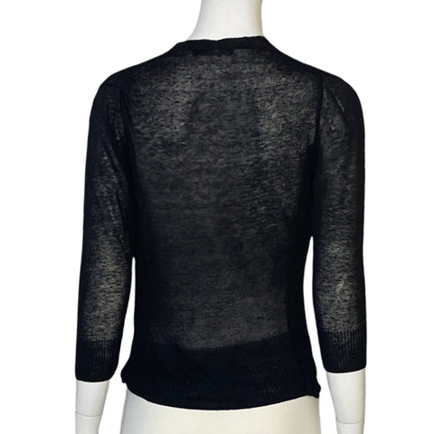 Blusa Nic+Zoe Cross Bodyy Negro-Talla XS
