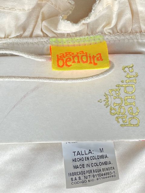 Top Agua Bendita Crinkle Amari Kaaw Beige-Talla M