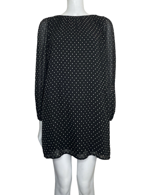 Vestido Maje Plisado Mini Negro-Talla U