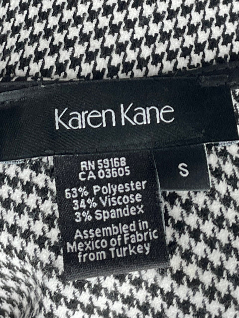 Blusa Karen Kane Pata De Gallo Negro-Talla S