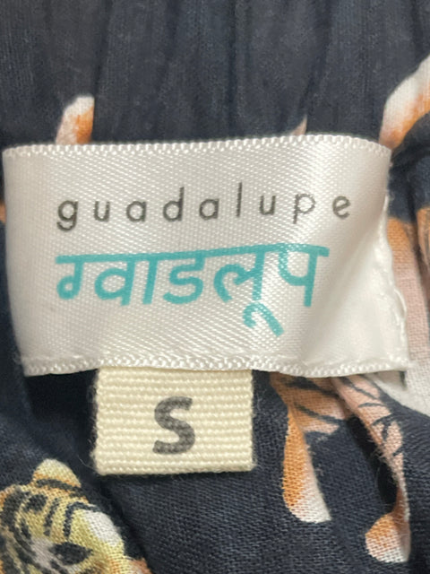 Falda Guadalupe Estampado Vuelo Negro-Talla S