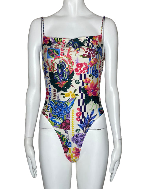 Traje de baño Agua Bendita Estampado Blanco-Talla M