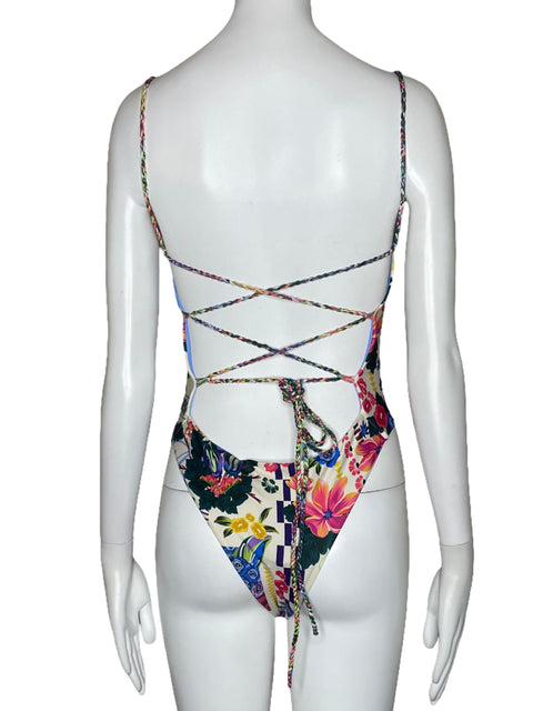 Traje de baño Agua Bendita Estampado Blanco-Talla M