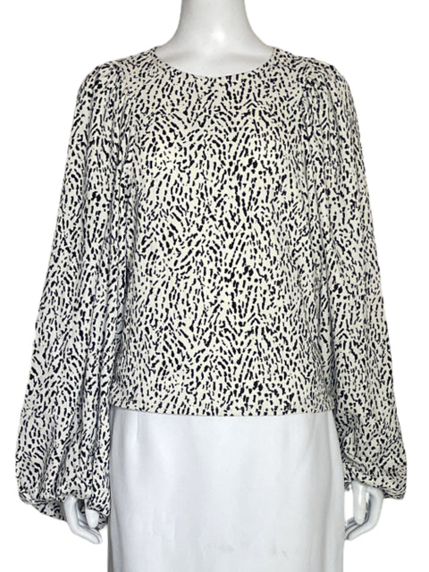 Top Tesoro TPS Abullonado Estampado Beige-Talla L