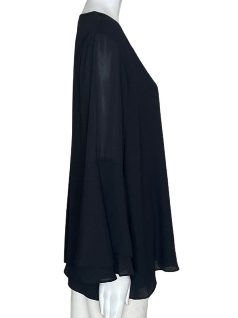 Blusa Alfani Liso Fluido Negro - Talla 14
