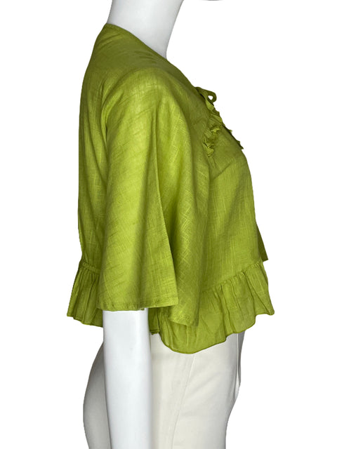 Blusa Truetrue Crop Verde-Talla XL