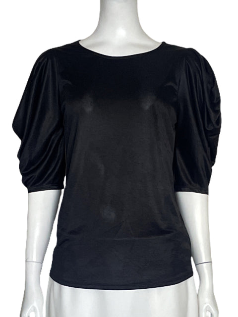 Blusa Cherish Mangas Puff Negro - Talla S