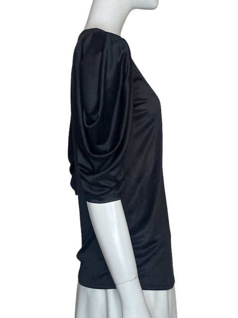 Blusa Cherish Mangas Puff Negro - Talla S