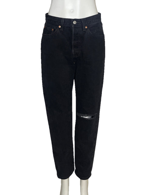 Pantalón Levi's Rasgado Negro - Talla 26