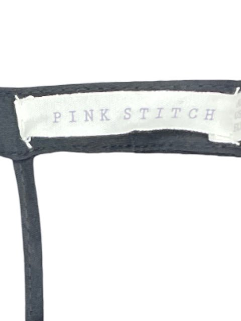 Mono Pink Stitch Tiras Bolsillo Negro-Talla 6