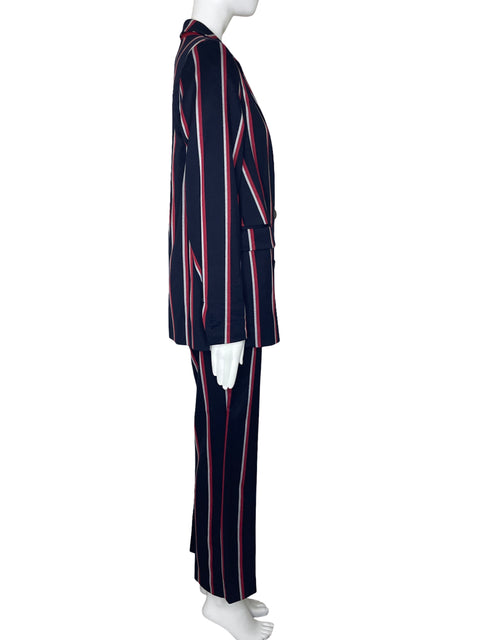 Set Mango Rayas Botones Azul-Talla 8