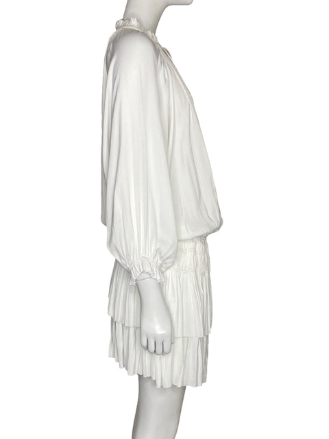 Vestido Current Air Plisado Blanco - Talla M