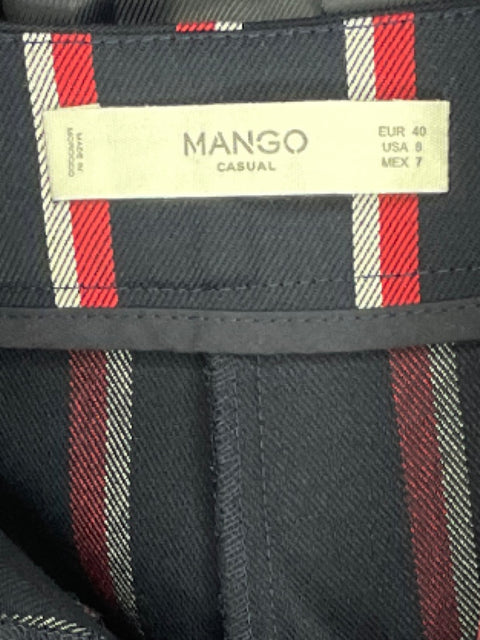 Set Mango Rayas Botones Azul-Talla 8