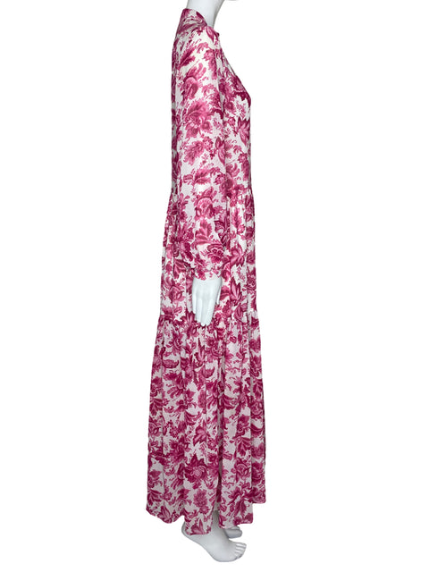 Vestido Nasty Gal Estampado Botones Blanco-Talla 4