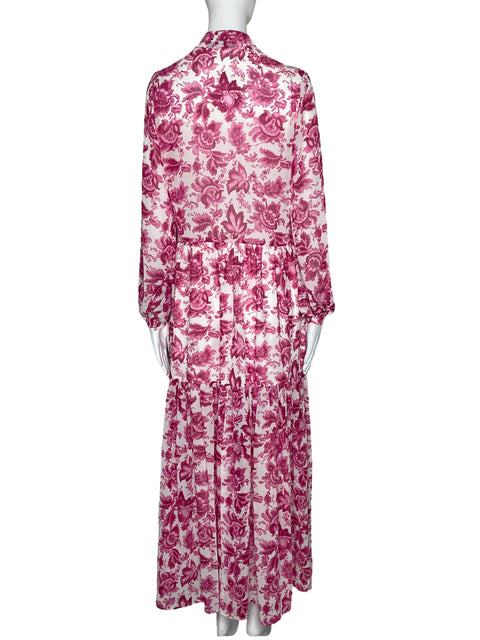 Vestido Nasty Gal Estampado Botones Blanco-Talla 4