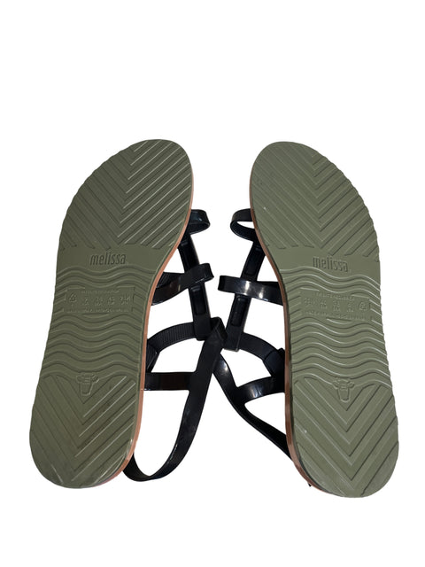 Calzado Melissa+Salinas Caribe Sandal Negro-Talla 9