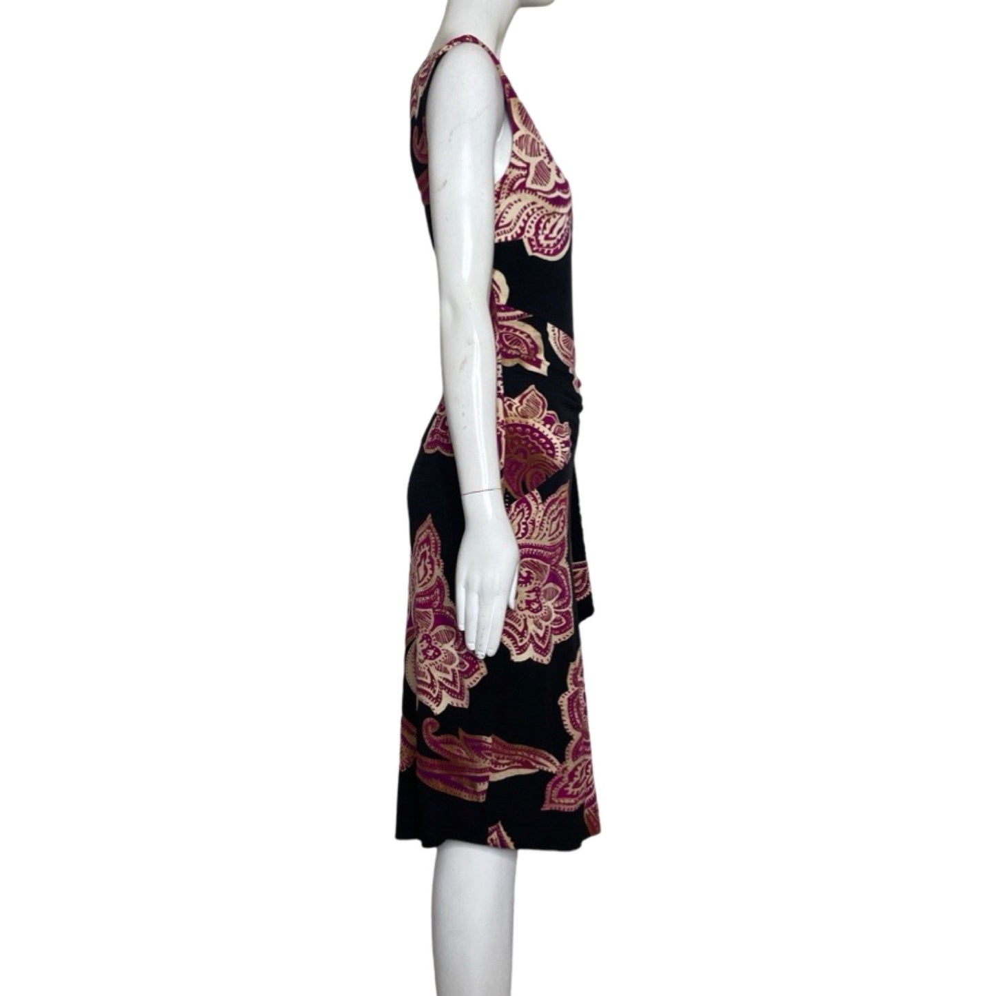 Vestido Cache Recto Estampado Negro-Talla M