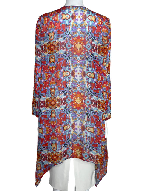 Cárdigan Periplo Asimétrico Rojo-Talla U