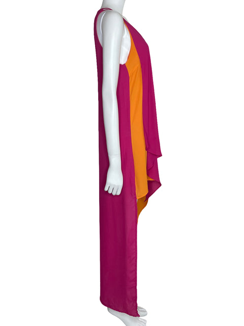 Vestido Strut & Bult Asimétrico Bicolor Rosado-Talla M