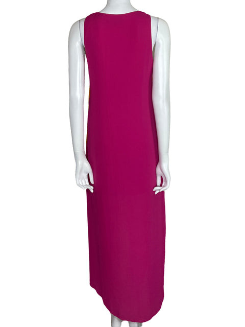 Vestido Strut & Bult Asimétrico Bicolor Rosado-Talla M