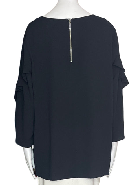 Blusa Alfani Liso Vuelos Negro - Talla XL