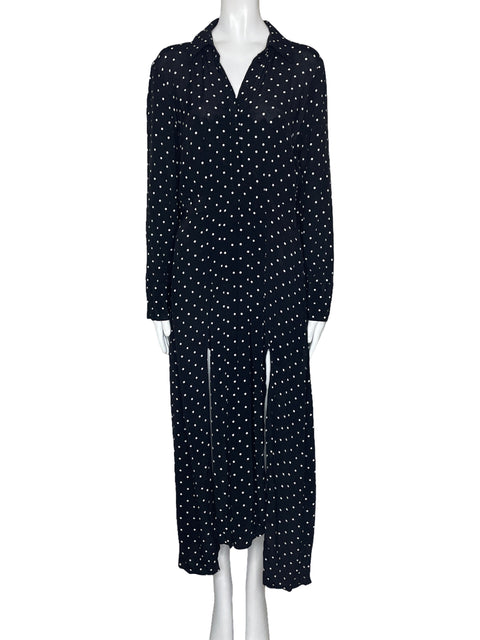 Vestido Tesoro TPS Camisero Lunares Negro-Talla 10