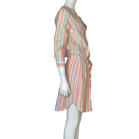 Vestido Tommy Hilfiger Camisero Naranja-Talla XXS