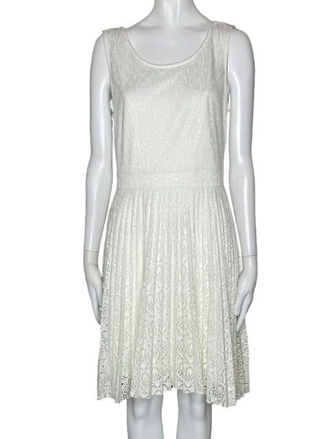 Vestido Vero Moda Sin Mangas Encaje Blanco-Talla 38