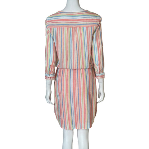 Vestido Tommy Hilfiger Camisero Naranja-Talla XXS