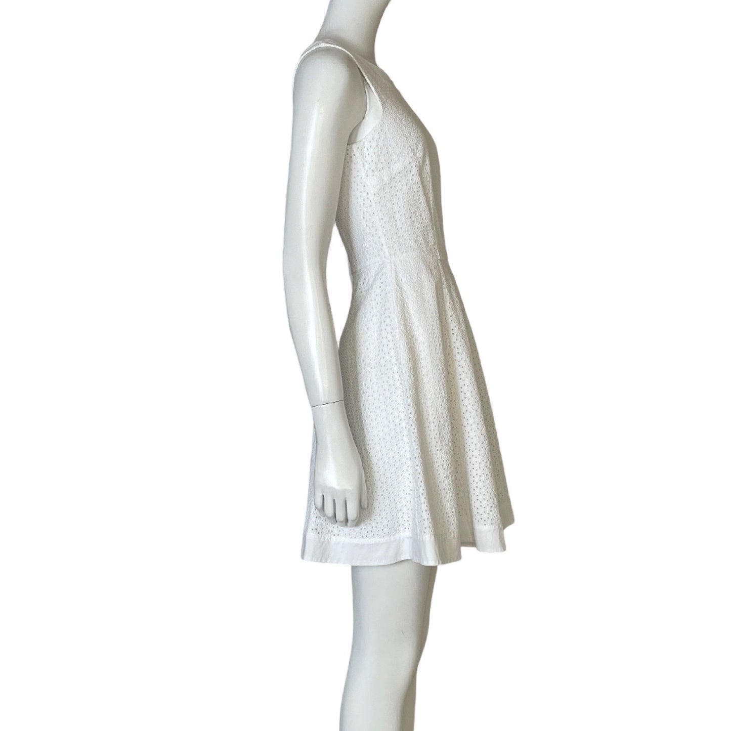 Vestido Tommy Hilfiger Mini Encaje Blanco-Talla 2